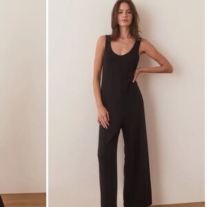 Marine Layer Lexi Ribbed Comfy Jumpsuit Overalls sz L NWT